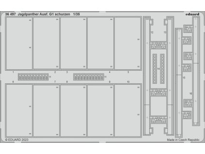 Jagdpanther Ausf. G1 schurzen 1/35 recommended for ACADEMY
