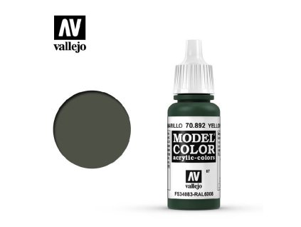 Vallejo Model Color 70892 Yellow Olive (17ml)