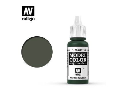 Vallejo Model Color 70892 Yellow Olive Matt (18 ml)