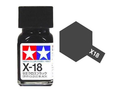 Tamiya 80018 X-18 Semi Gloss Black