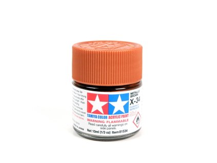 15848 tamiya 81534 acrylic mini x 34 metallic brown