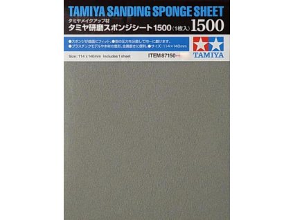 15929 tamiya 87150 sanding sponge sheet 1500