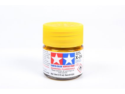 16100 tamiya 81524 acrylic mini x 24 clear yellow
