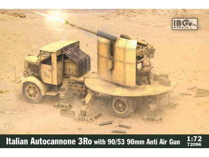 16820 1 72 3ro italian autocannone 90 53 with 90mm anti air gun ibg