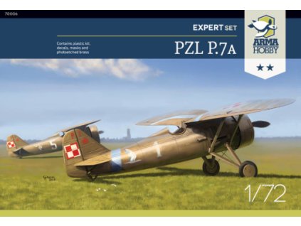 17063 1 72 pzl p 7a expert set arma hobby