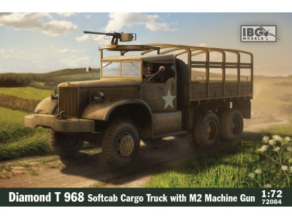1/72 Diamond T 968 Softcab Cargo Truck with M2 Machine Gun