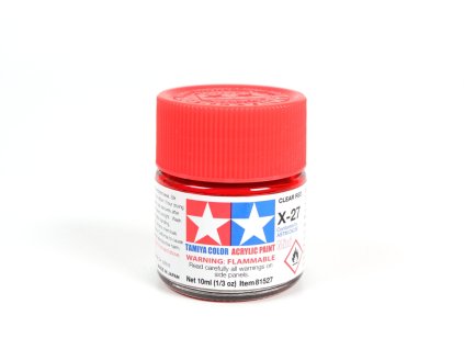 17381 tamiya 81527 acrylic mini x 27 clear red