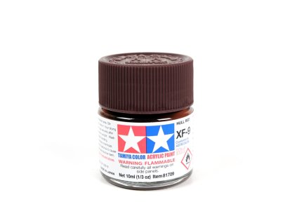 17477 tamiya 81709 acrylic mini xf 9 hull red