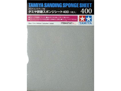 18242 tamiya 87147 sanding sponge sheet 400
