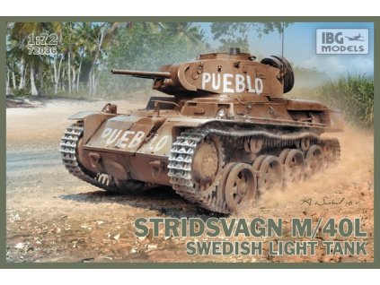 1/72 Stridsvagn M/40 L Swedish light tank