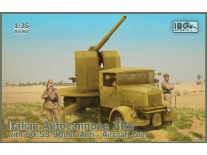 18914 1 35 italian autocannone 3ro with 90 53 90mm anti aircraft gun
