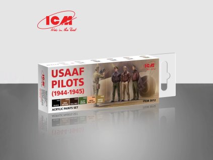ICM USAAF Pilots (1944-1945) - acrylic paint set 
6 bottles х 12 ml