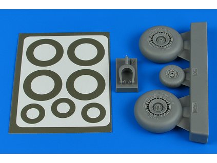 1/48 Do 217N wheels & paint masks - late B for ICM kit