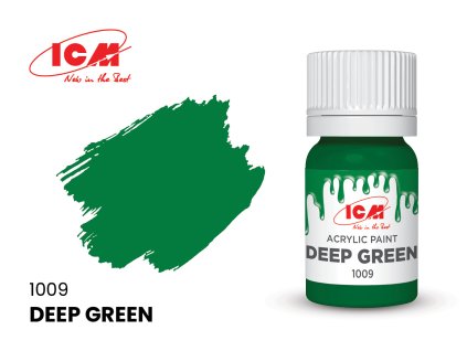 19787 icm deep green bottle 12 ml