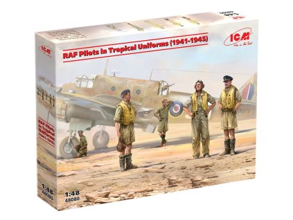 1/48 RAF Pilots in Tropical Uniforms (1941-1945)