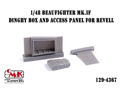 1/48 Beaufighter Mk.IF Dinghy Box and Access Panel for Revell