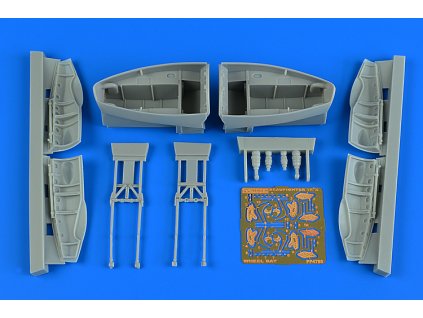 1/48 Beaufighter TF.X wheel bay set for REVELL kit