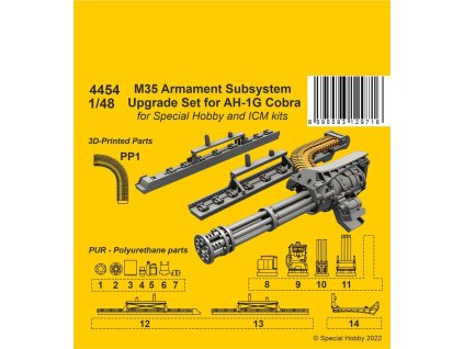 1/48 M35 Armament Subsystem Upgrade Set for AH-1G Cobra