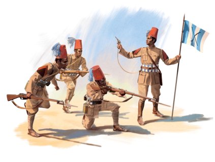 1/35 Eritrean battalions of the Italian Сolonial Army (1939-1940) (4 figures)