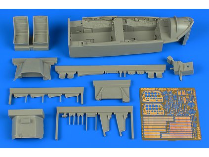 1/32 T-28B Trojan cockpit set - trainer version - KITTY HAWK