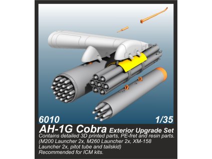 1/35 AH-1G Cobra Exterior Upgrade Set / for ICM kits