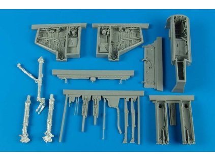 1/32 A-4E/F Skyhawk wheel bays & gun bays - TRUMPETER