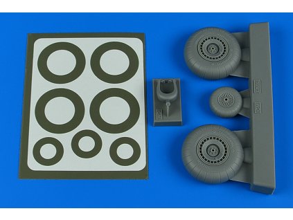 1/48 Do 217N wheels & paint masks - late A for ICM kit