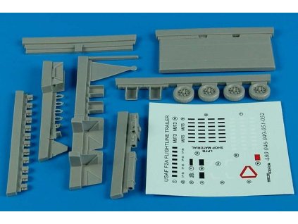 1/48 Flightline trailer F-2A (steel platform)