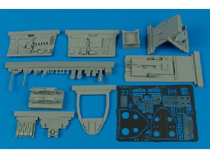 1/32 Kawasaki Ki 61-I cockpit set - HASEGAWA