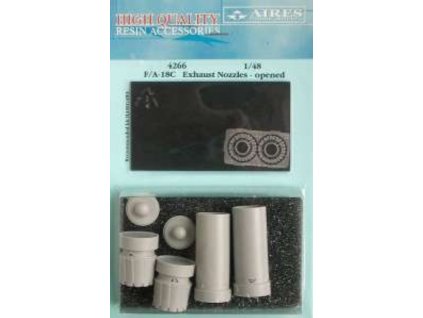 1/48 F/A-18C Hornet exhaust nozzles - opened position - HASEGAWA