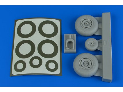 1/48 Do 217 Wheels & paint masks for ICM kit