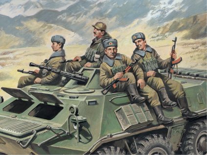 1/35 Soviet Armored Carrier Riders (1979-1991), (4 figures)
