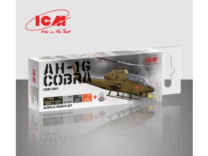 ICM Cobra AH-1G - acrylic paint set 
6 bottles х 12 ml
