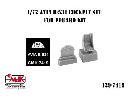 1/72 Avia B-534 Cockpit set for Eduard kit