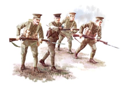 26528 1 35 british infantry 1914 4 figures
