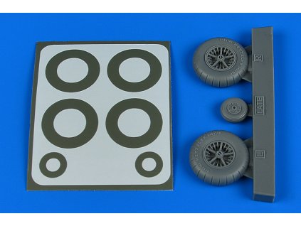 1/32 Bf 108 wheels & paint masks - late for EDUARD kit