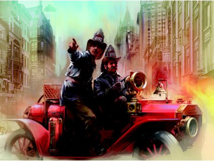 1/24 American Fire Truck Crew (1910s) (2 figures)