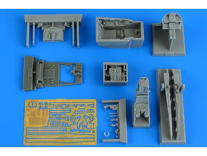 1/48 F/A-18E Super Hornet cockpit set for MENG kit