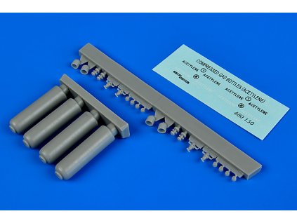 1/48 Compressed gas bottles - acetylene