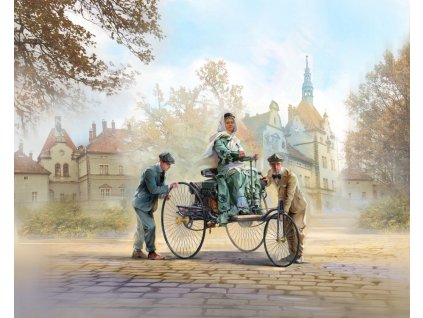 1/24 Benz Patent-Motorwagen 1886 with Mrs. Benz & Sons