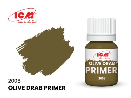 ICM Primer Olive Drab - bottle, 17 ml