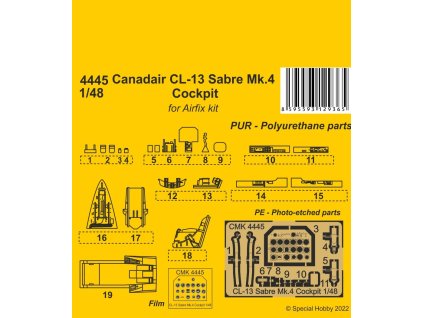 1/48 Canadair CL-13 Sabre Mk.4 Cockpit
