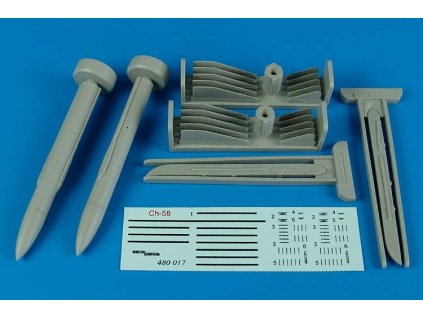 1/48 Ch-58 (AS-11 Kilter) air-to-ground missiles