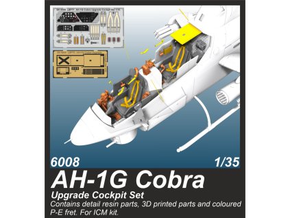 1/35 AH-1G Cobra Upgrade Cockpit Set / for ICM kits