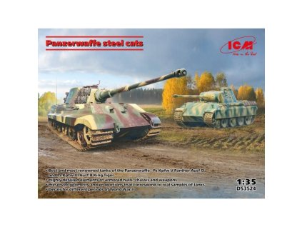 31133 41278 panzerwaffe steel cats diorama set 2 kits icm ds3524