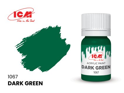31286 icm dark green bottle 12 ml