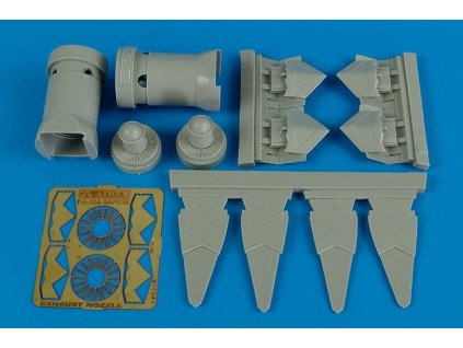 1/72 F/A-22A Raptor exhaust nozzles - ACADEMY