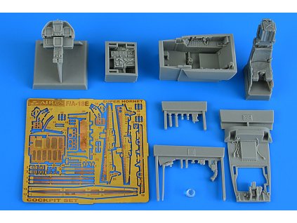 1/48 F/A-18E Super Hornet cockpit set for HOBBY BOSS kit