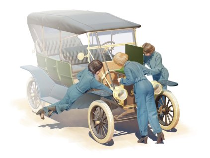 1/24 American mechanics (1910s) (3 figures)