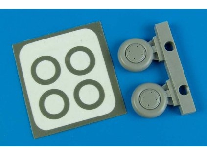 1/72 P-40B wheels & paint masks - AIRFIX
